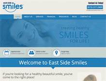 Tablet Screenshot of eastsidesmiles.net